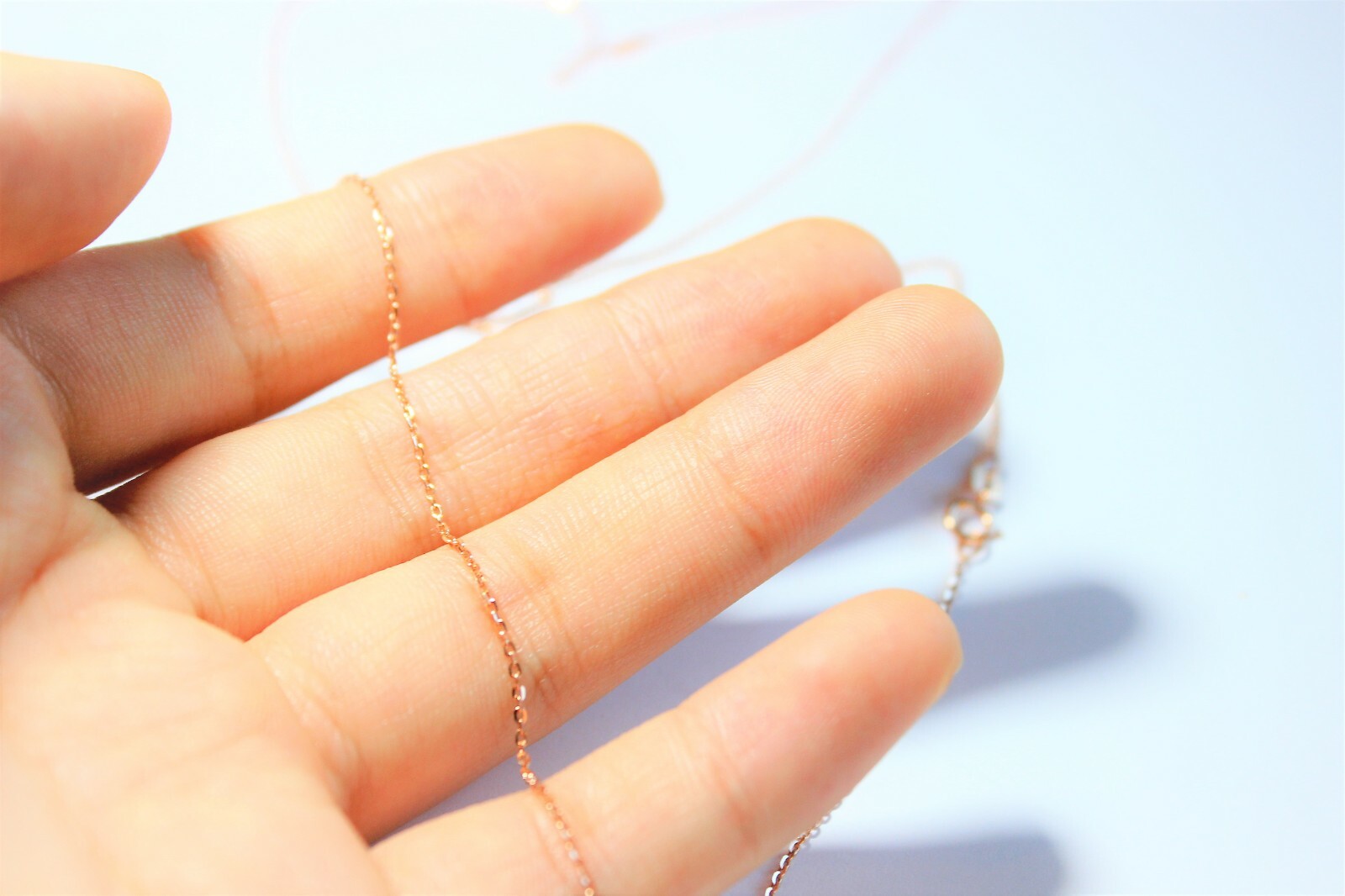 10K Solid Rose Gold Rolo (1mm) & Box (0.6mm) Chain 16-24″