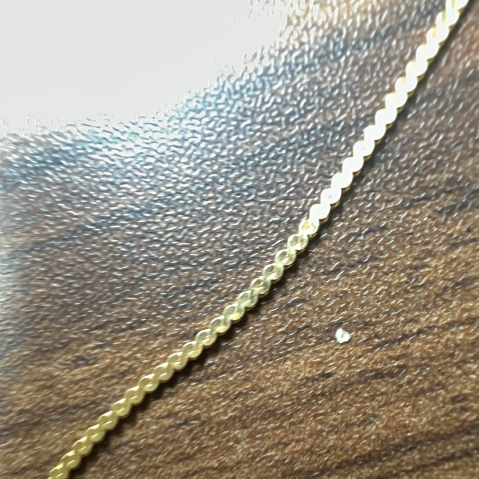 Gold Cable Chain Necklace Yellow Gold Metal No Stone Spring Ring Closure