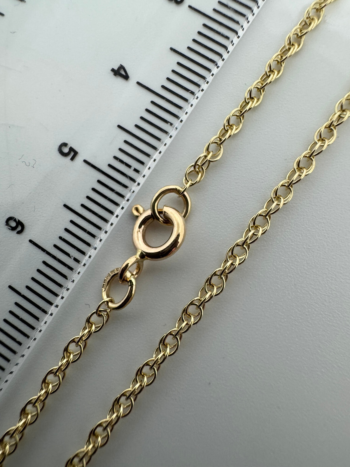 9ct Yellow Gold 1.9mm Prince of Wales Solid Rope 28″ / 70cm Chain (G12R)