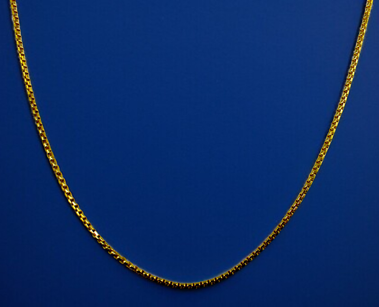 10K Yellow Gold Venetian Round Box Necklace Bracelet Chain Real 1mm-3mm 7″-30″