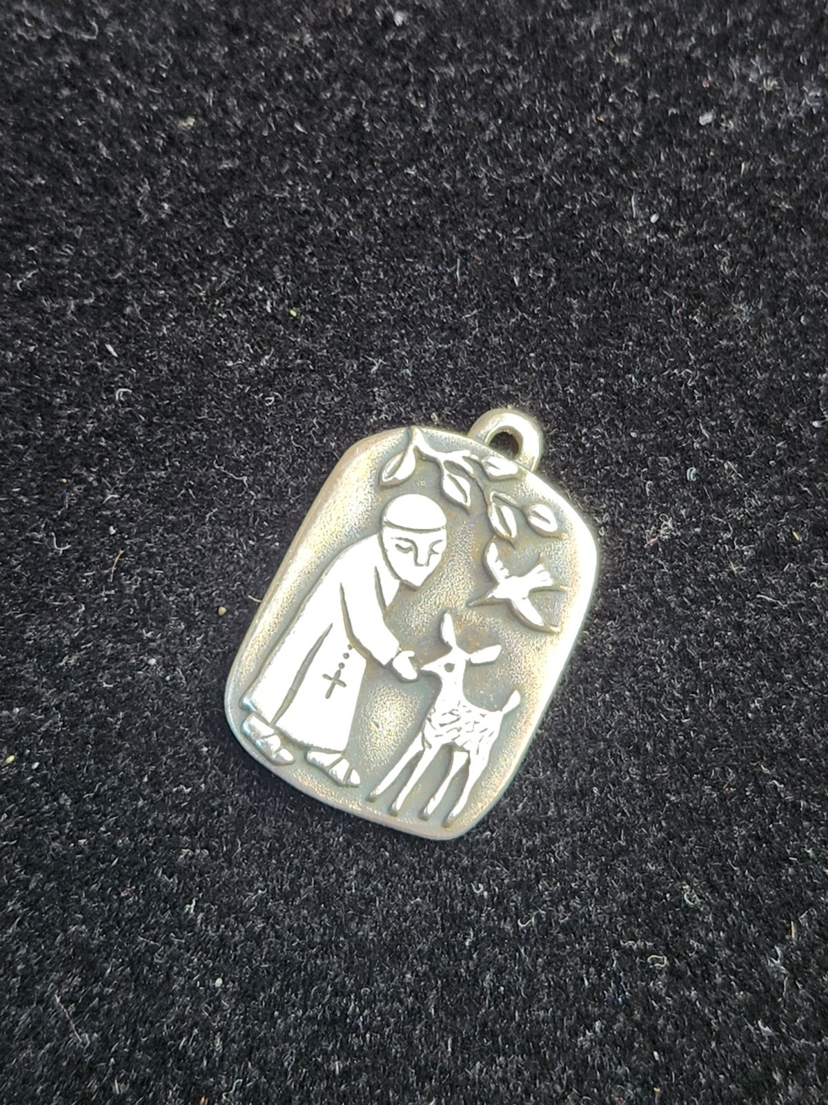 James Avery Sterling Silver 925 Retired St Francis Loves The Animals Pendant