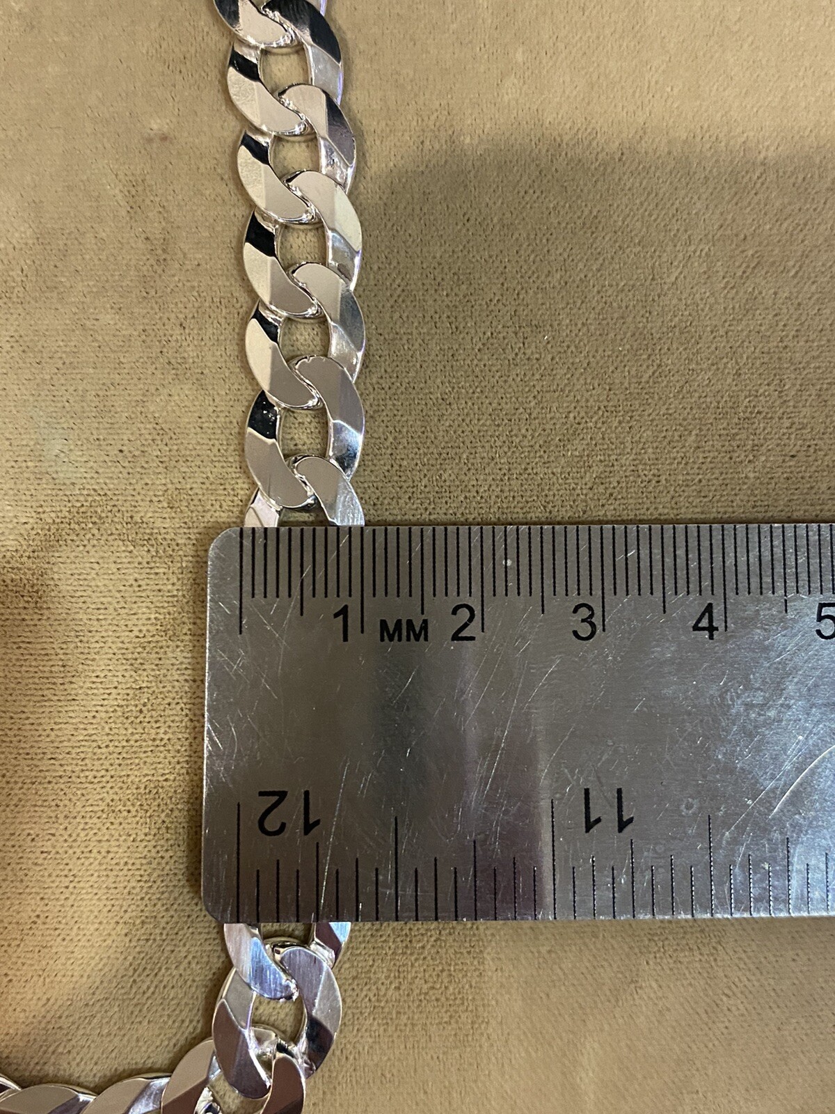 .925 Sterling Silver Men’s Male Womens Curb Cuban Link Chain Necklace 28″ LONG