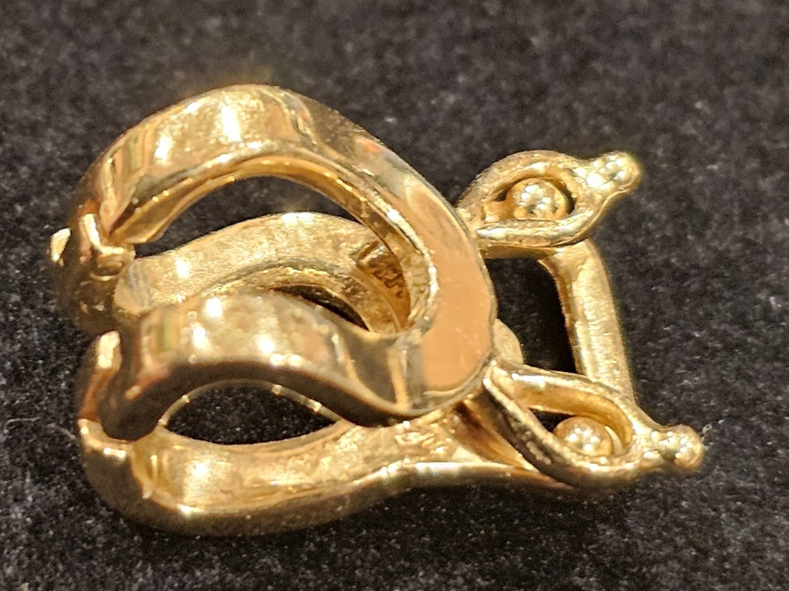 14KT Gold Pendant Enhancer Slide Clip For Pendants Hanger On Necklaces 3 Gram
