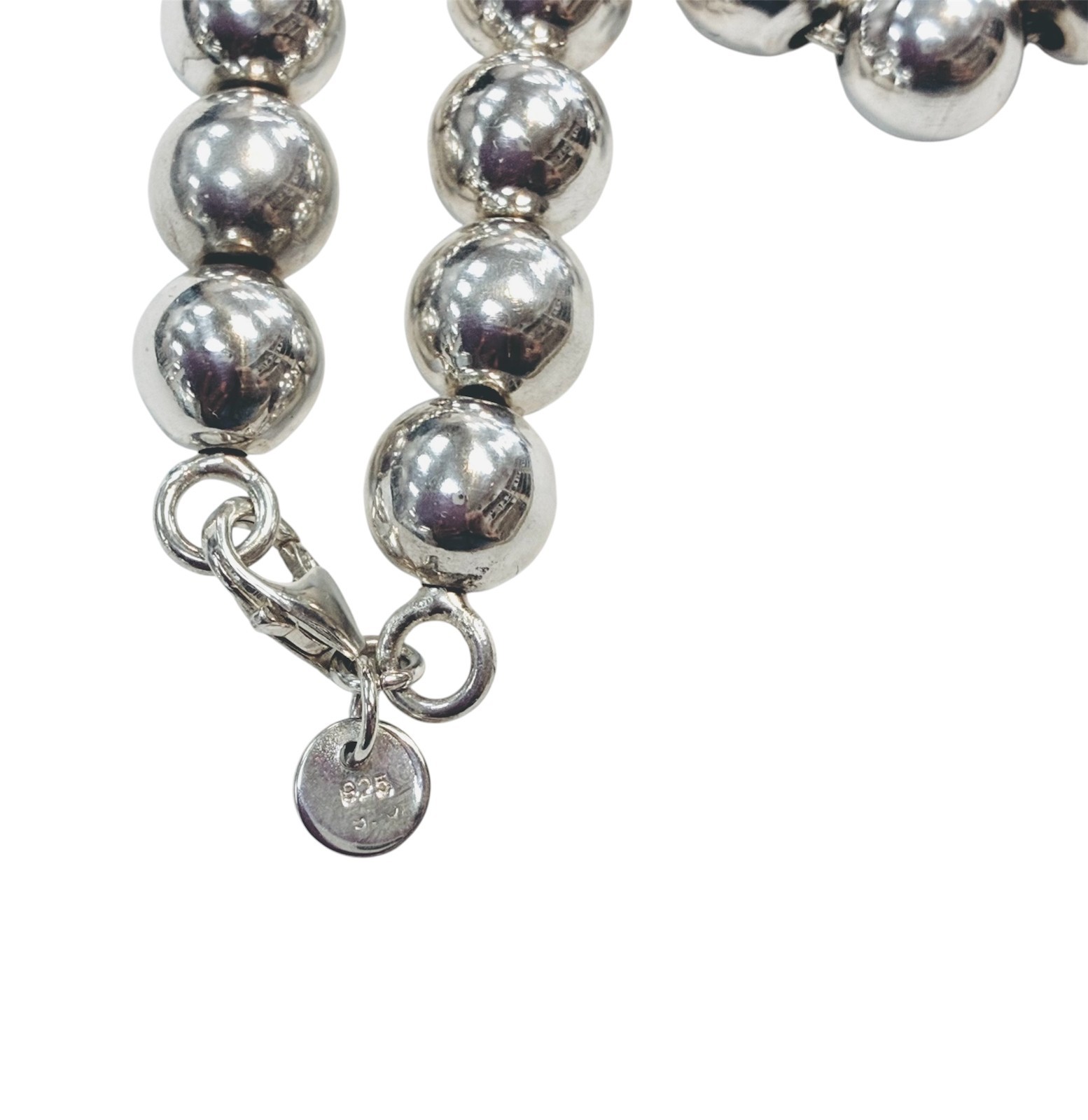 Tiffany & Co. 9MM 16″ HardWear Ball Bead Necklace w/Original Box & Pouch