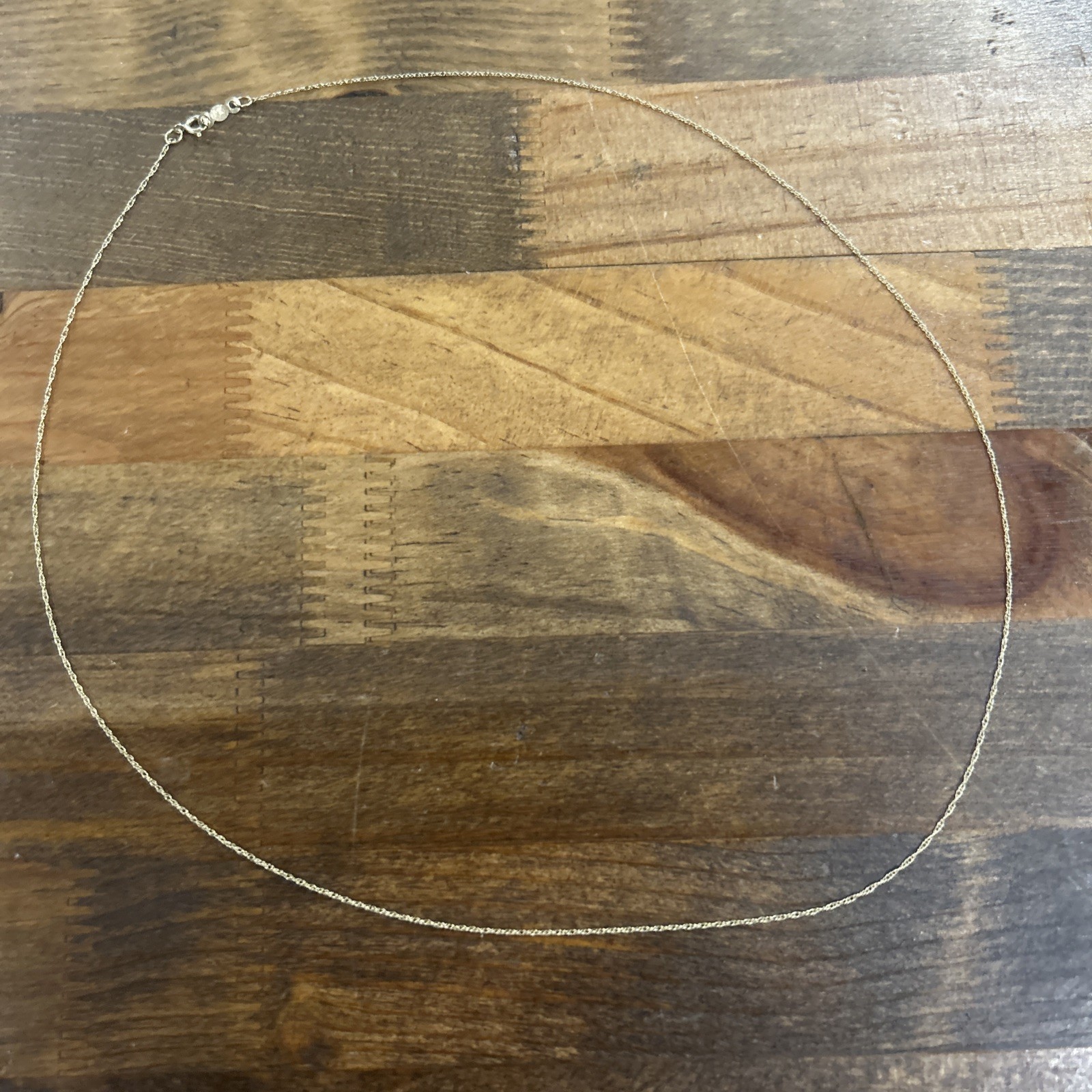 18” 14k Gold JB-DM Rope Chain Necklace .51 Grams