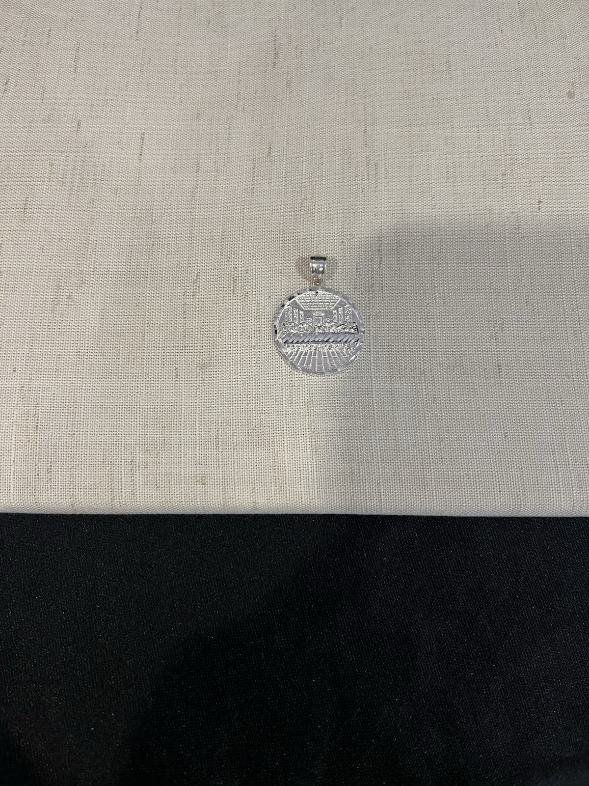 925 Sterling Silver Mens Jesus Apostles Ultima Cena Last Supper Medal Pendant