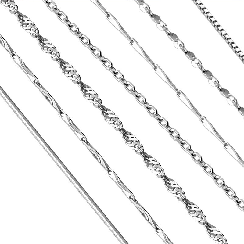 Real 925 Sterling Silver Necklace Chains For Pendants Fine Classic Style 16″-24″