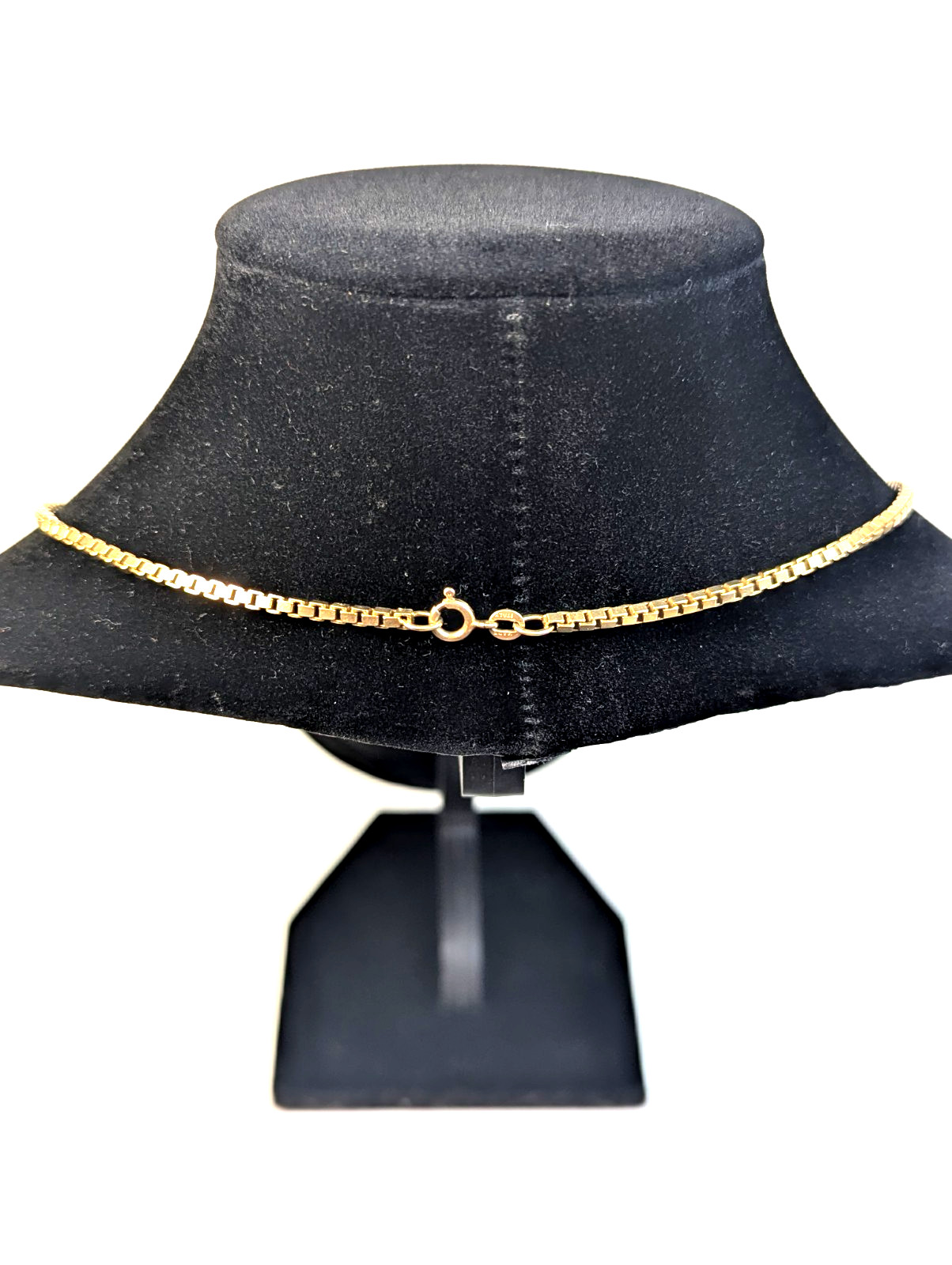 Vintage 14K SOLID Yellow Gold Box Chain Necklace 20″ HEAVY Gift FREE Shipping