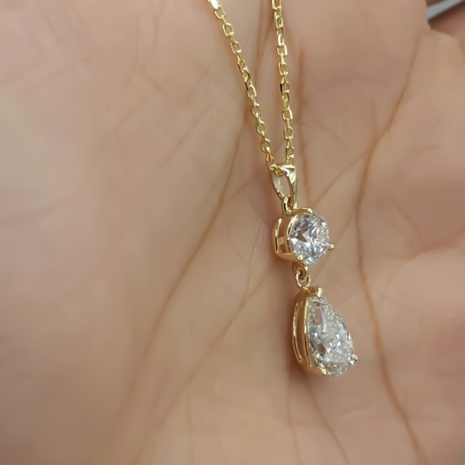 Beautiful 3Ct Certified Round Cut White Diamonds Pendant In 925 Sterling Silver