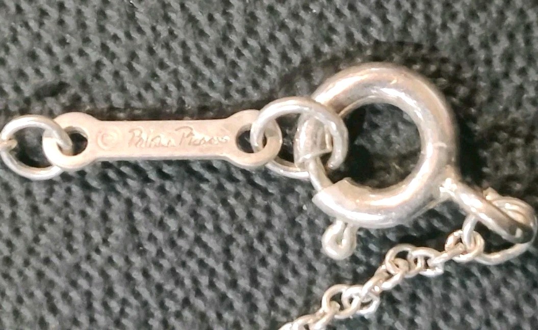 Vintage Sterling Silver Tripoli Necklace Marked T&Co. 925 & ©Paloma Picasso