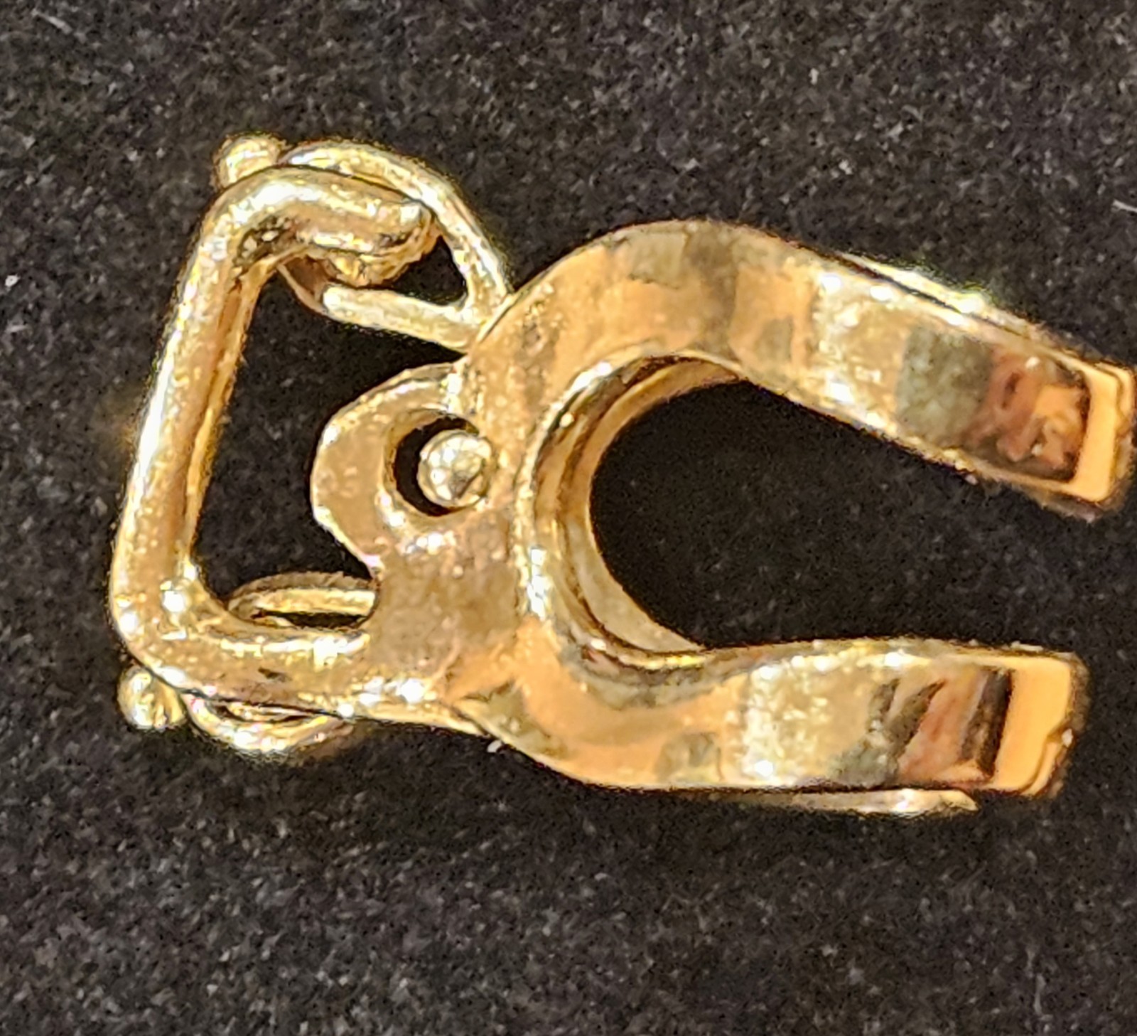 14KT Gold Pendant Enhancer Slide Clip For Pendants Hanger On Necklaces 3 Gram