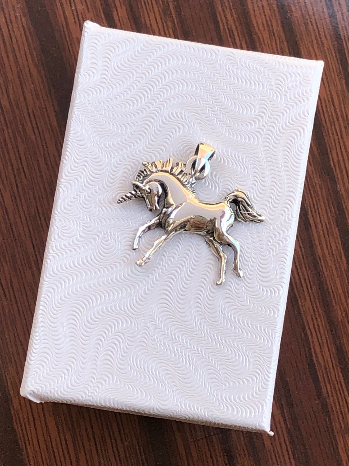 Unicorn Pendant Sterling Silver 925 26mm(1.02″)