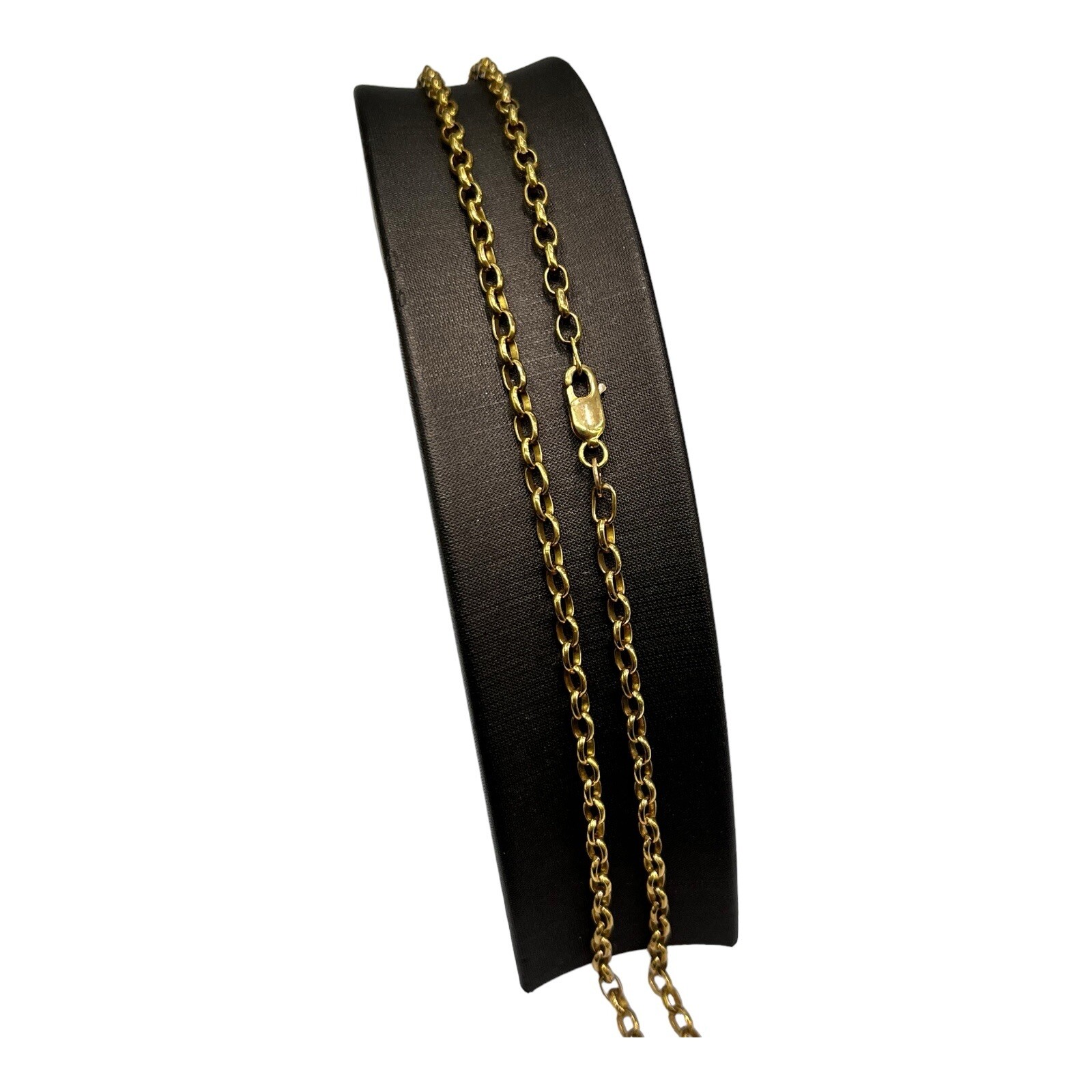 9ct 9k Yellow Gold Italian Oval Belcher Chain Necklace 9.30 Grams 51cm. New