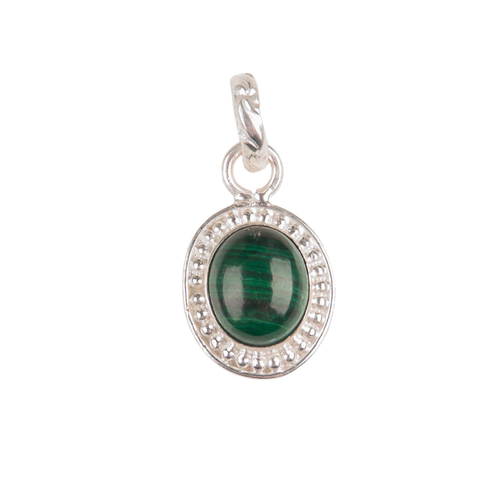 Malachite Gemstone 925 Solid Silver Designer Pendent1.20″ For Anniversary