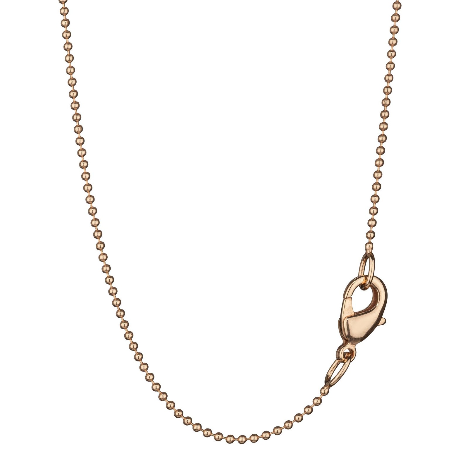 70cm Elegant Ball Chain Round Brass Gold Plated 1.2mm Wide Necklace Choker