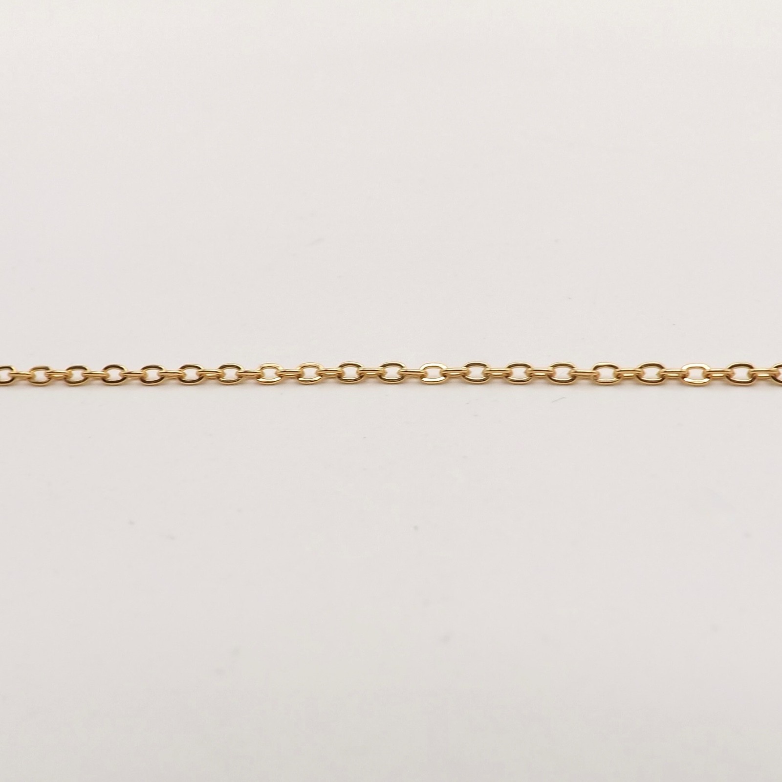 18k Gold Vermeil Sterling Silver Cable Link Pendant Chain Necklace 16in to 18in