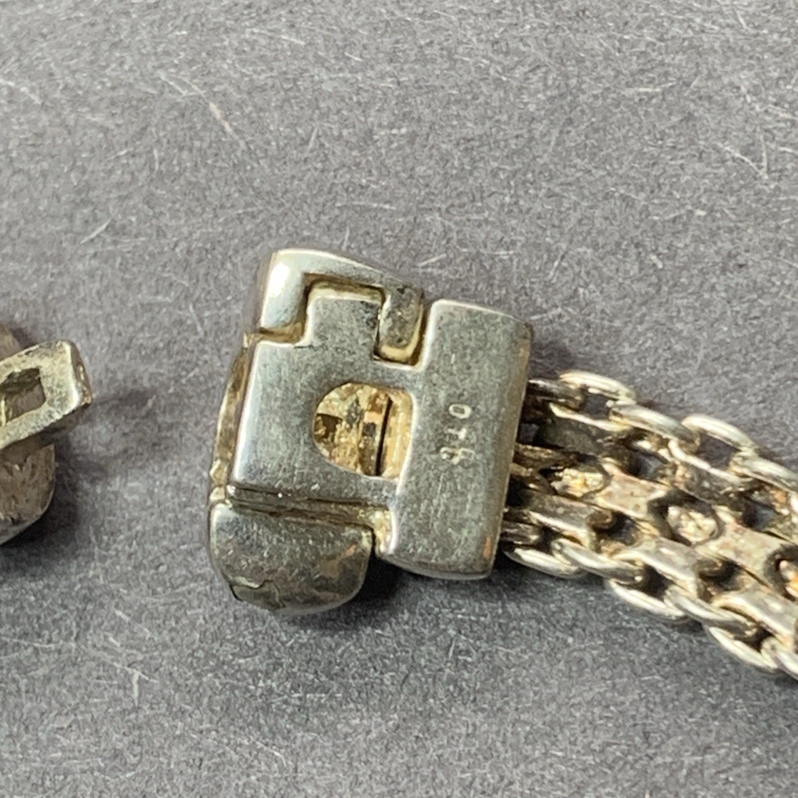 Sterling Silver 925 Lot Necklace LL67 Chain Male Armor Unique Mid Evil Heavy
