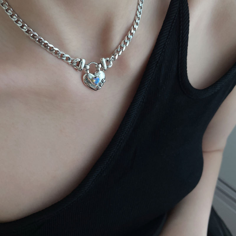 925 Sterling Silver Chain Necklace Handmade Creative Trendy Design Exquisite New