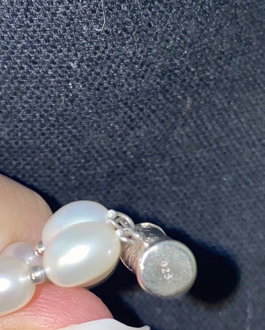 Vintage Imperial Pearl Syndicate 3 Strand Baroque Necklace Earring Set 14k 925.