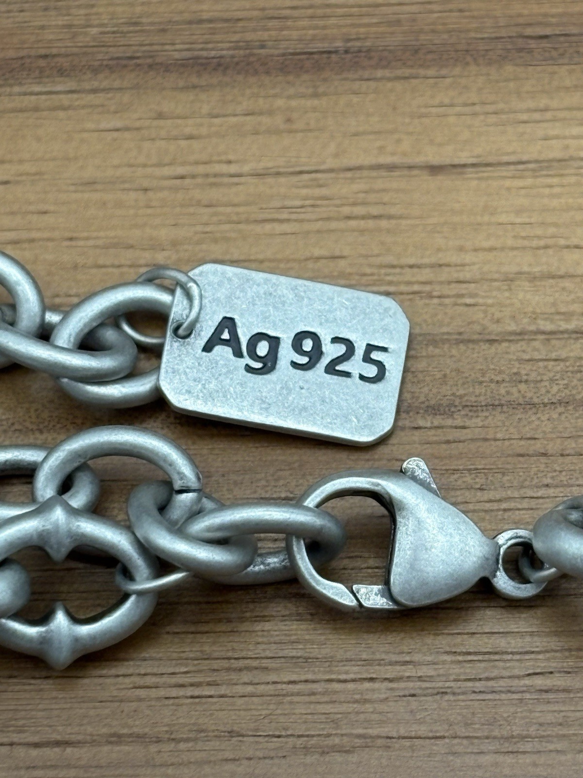 HEAVY SPIKE CHAIN STERLING SILVER 925 CABLE LINK NECKLACE 18+4 INCH 22 9MM 63.8G