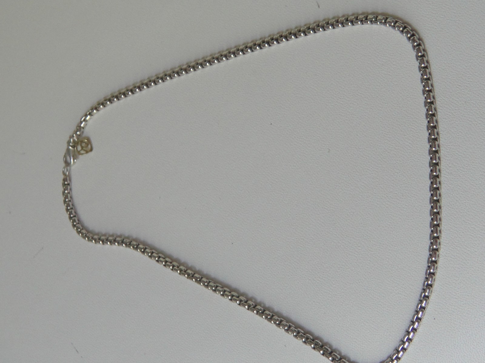 DAVID YURMAN 14K GOLD SS 3.6mm BOX CHAIN NECKLACE 20 “