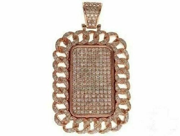 1.2CT Round Cut Lab Created Diamond Women’s Fancy Pendant 14K Rose Gold Plated