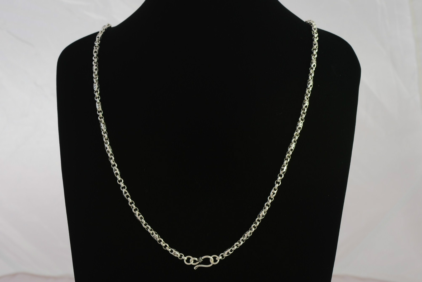 S925 Fine Sterling Silver Necklace Chain 4mm / 27″ / 22.2g USA seller