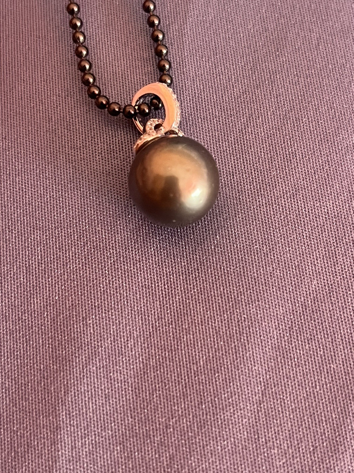 12mm Tahitian Natural South Sea Pearl Pendant Only With S925 opened clasp