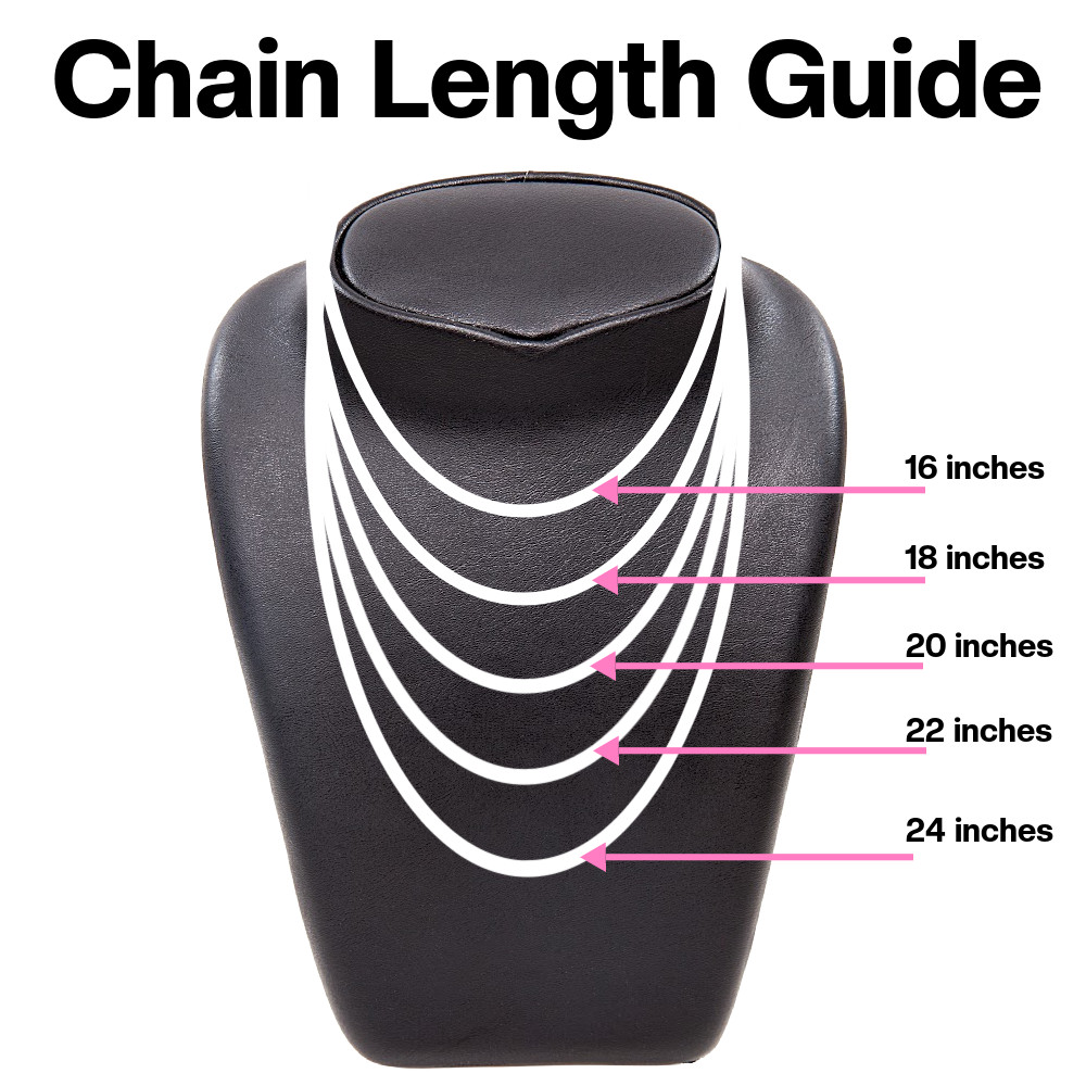 14″ 10K White Gold .8mm Diamond-cut Cable with Spring Ring Clasp Chain Necklace
