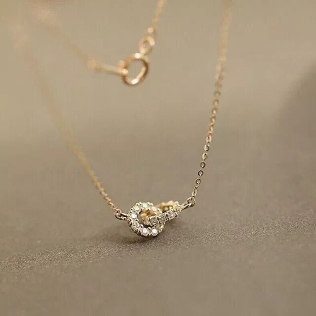 2Ct Round Cut Lab Created Diamond For Women Gift Pendant 14k Yellow Gold Plated