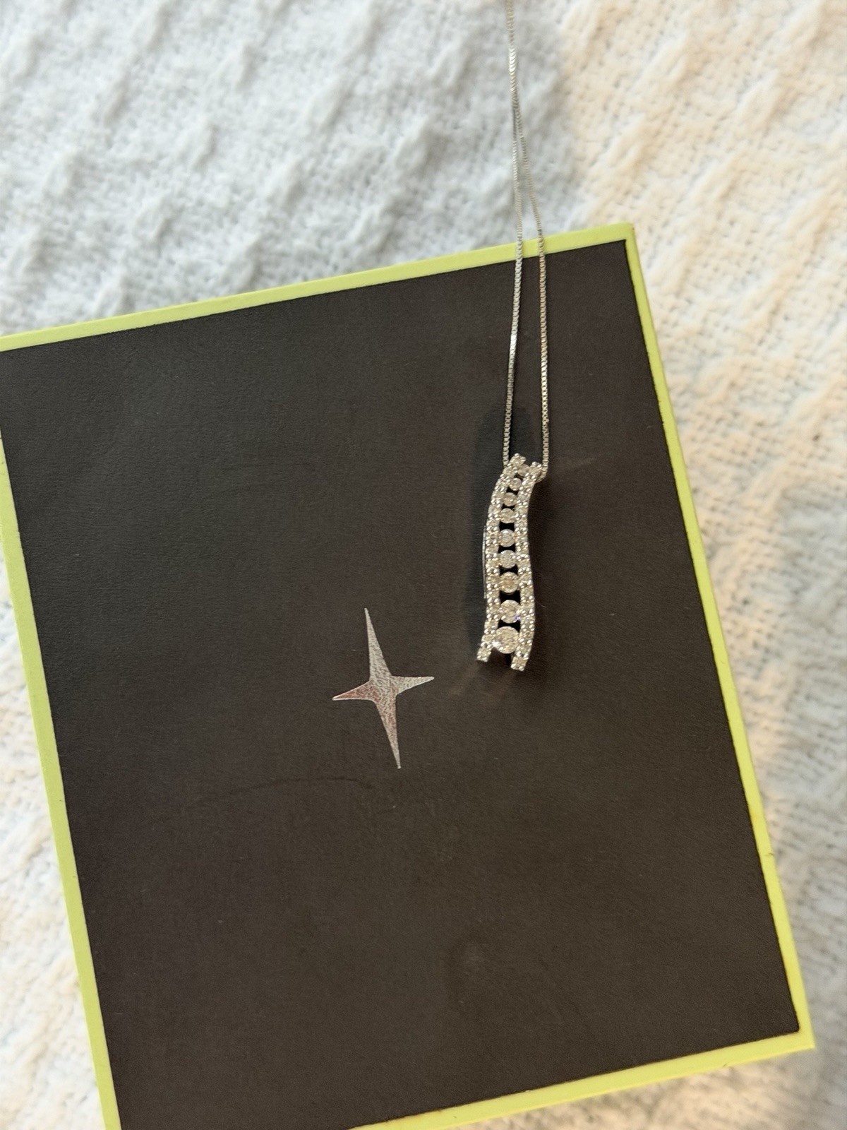 Ross Simon 14 Karat Gold .75 Diamond Pendant White Gold Necklace
