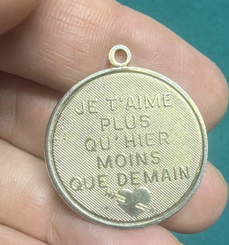 24K Yellow Gold Filled French Love Charm “Je T’Aime”