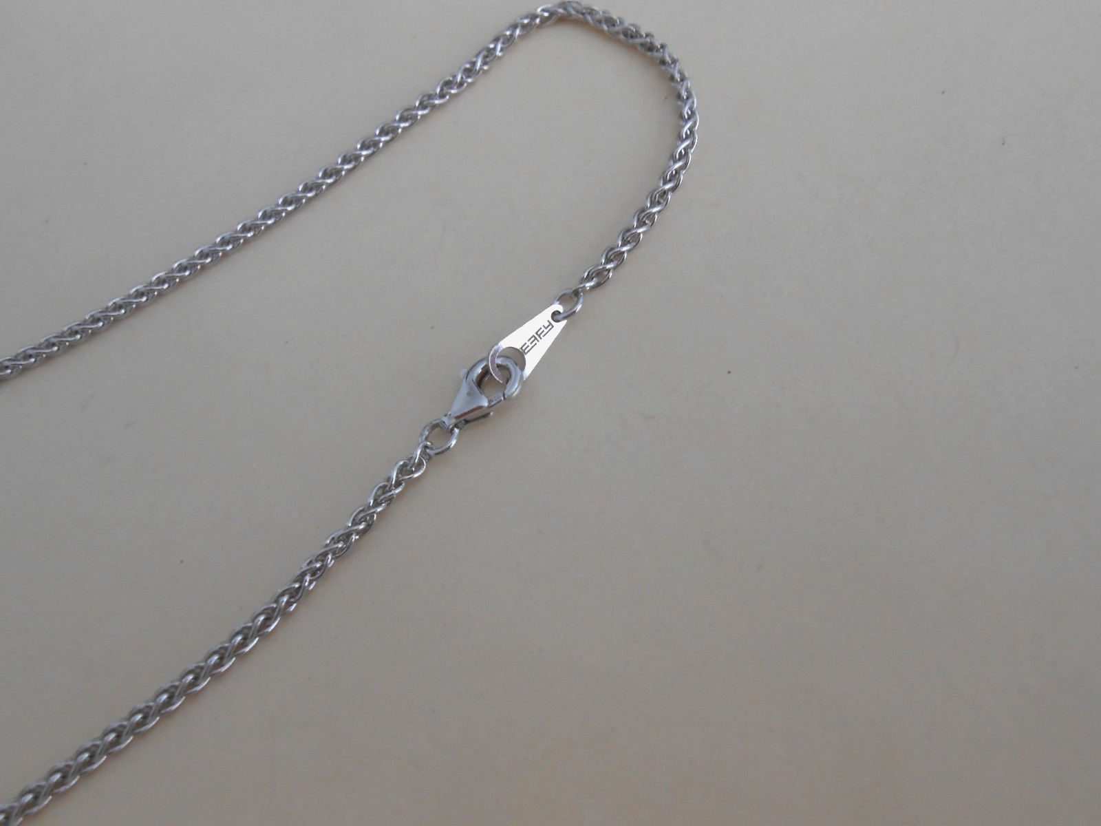 EFFY Sterling Silver 2mm Spiga/Wheat Chain Necklace 18″