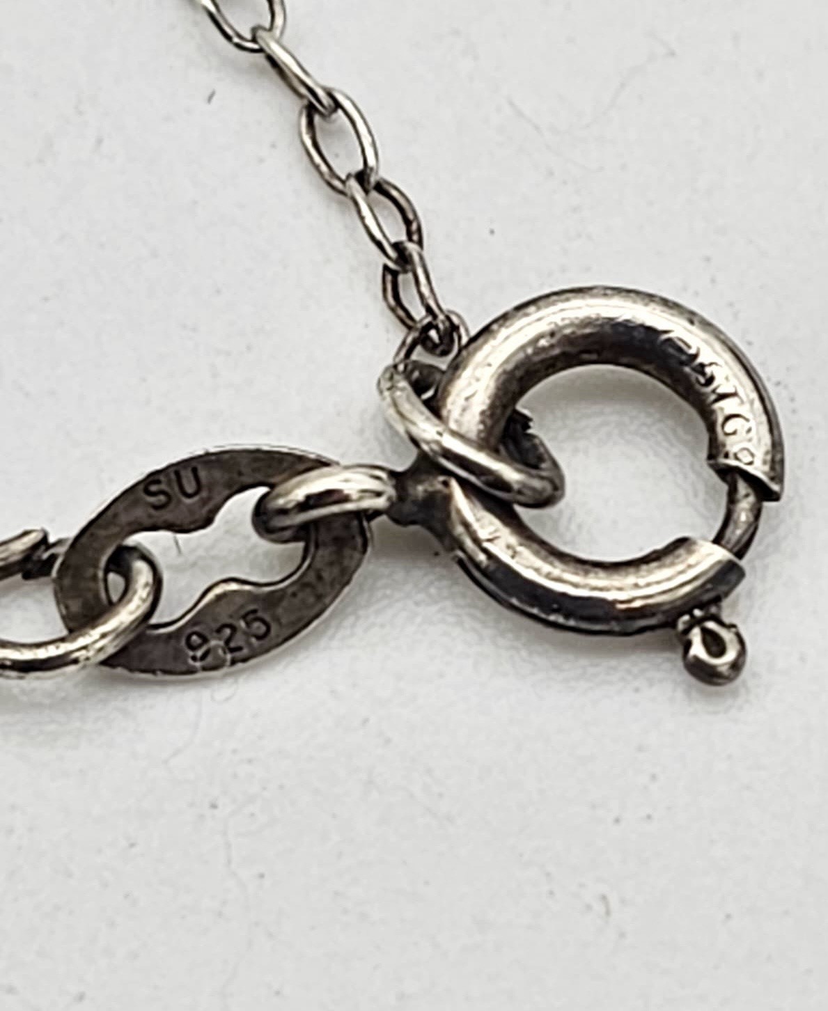 Sterling Silver Marcasite Cross Pendant With A Chain Necklace