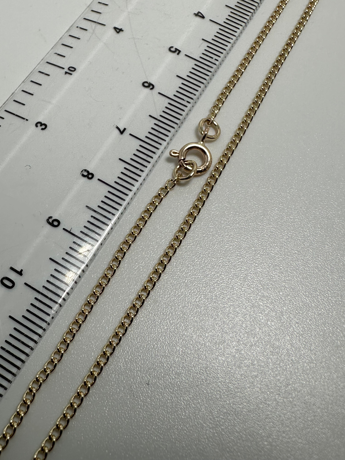 9ct Yellow Gold 1.6mm Curb Open Link Chain 28″ / 70cm Neck Chain (G1818C)
