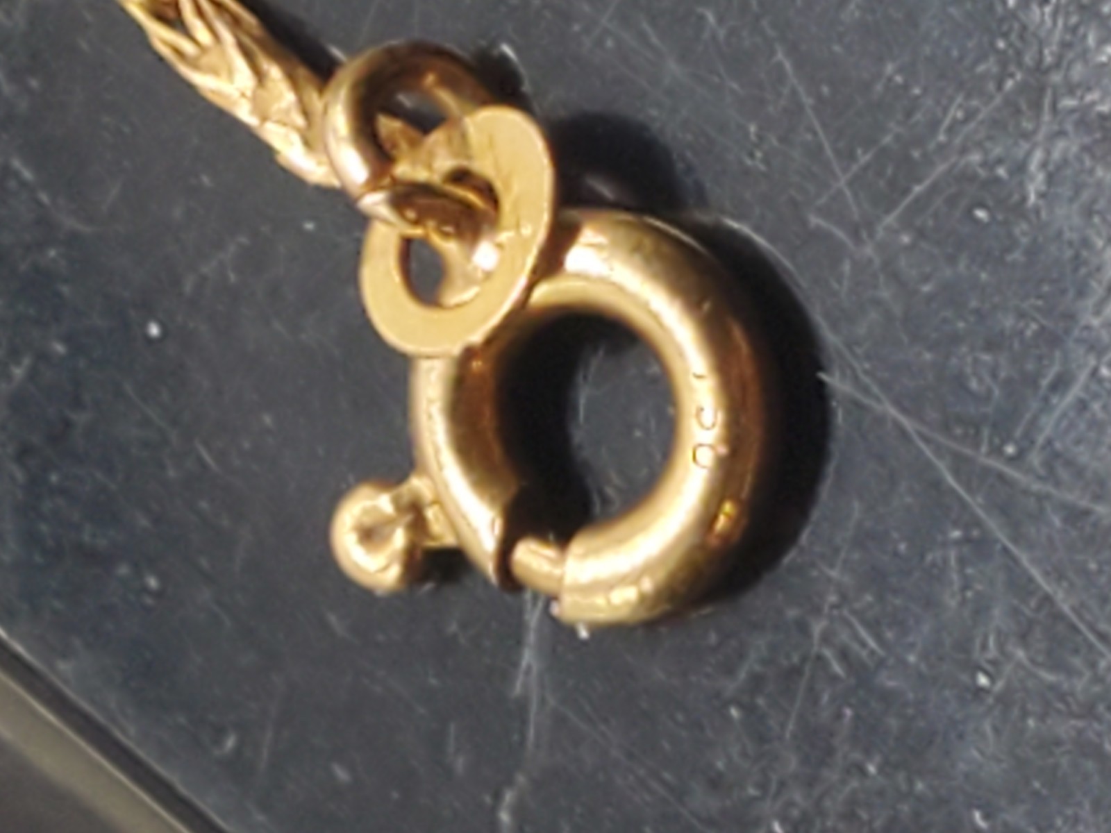 750 18K SOLID YELLOW GOLD .8mm Wheat Spiga Espiga Chain Necklace 23.5″ 2.1g
