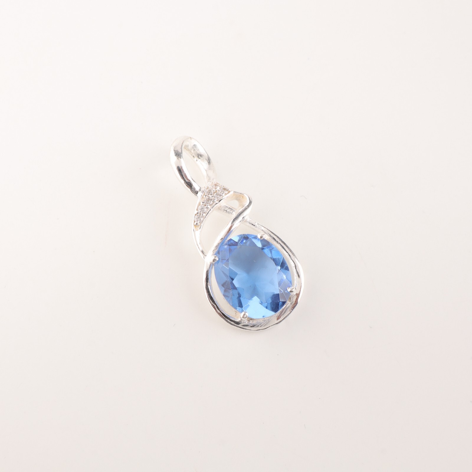 Tanzanite Gemstone 925 Sterling Silver Jewelry Zircon Pendant For Birthday Gift