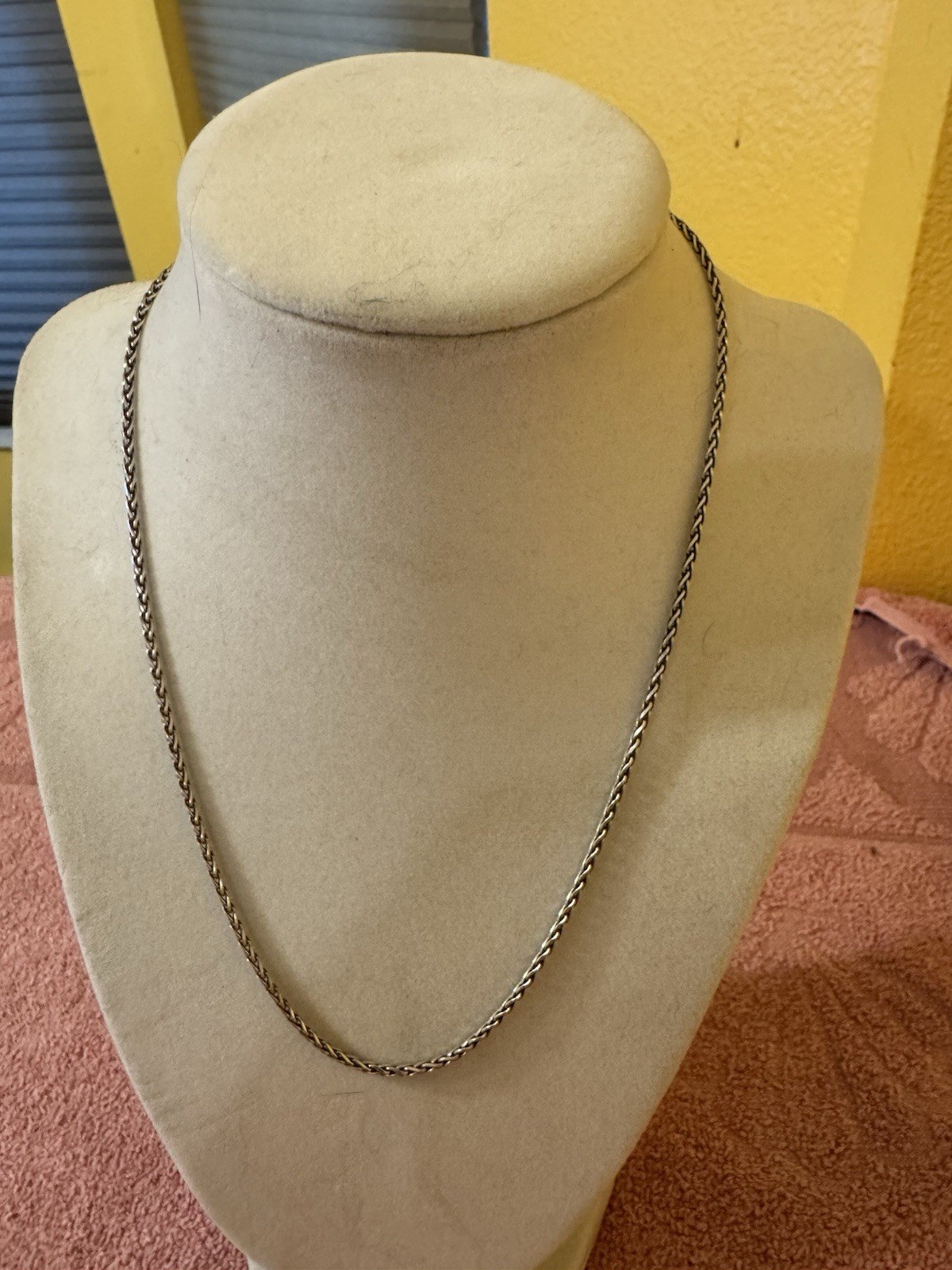 Unique 18” Sterling Silver 925 Italy Braided Rope 2mm Necklace Chain~8 Grams