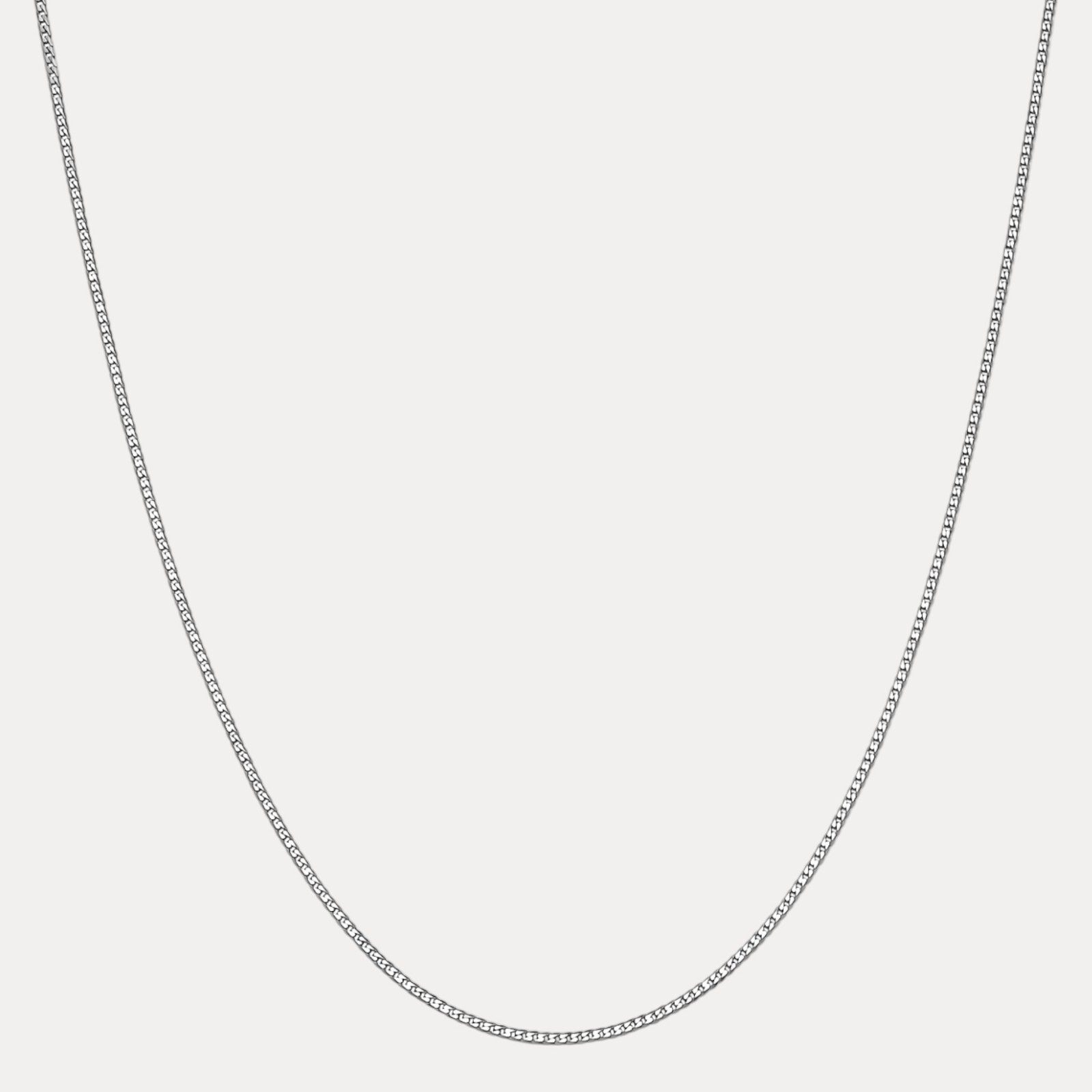 2mm Curb Link Chain – Real Solid 925 Sterling Silver Or 14k Gold Vermeil ITALY