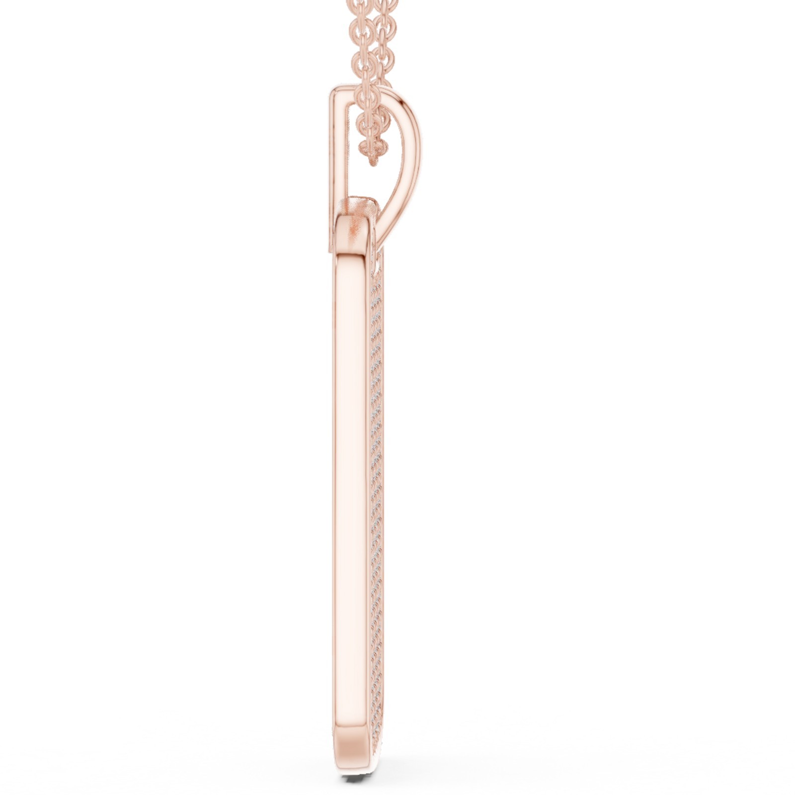 Certified VVS1 Natural Diamond Anniversary Women Gift Pendant 14k Gold Over