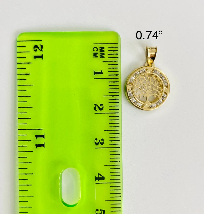 10K Yellow Gold Tree of Life Pendant /10K Dije de Oro Arbol de la Vida – GP90