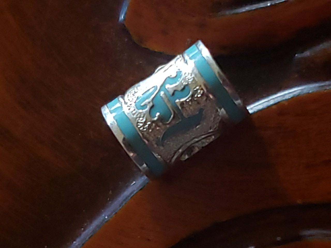 Hawaiian Baby Silver Initial Pendant Enamel 8mm X 6mm Slide Blue Or Pink Letter