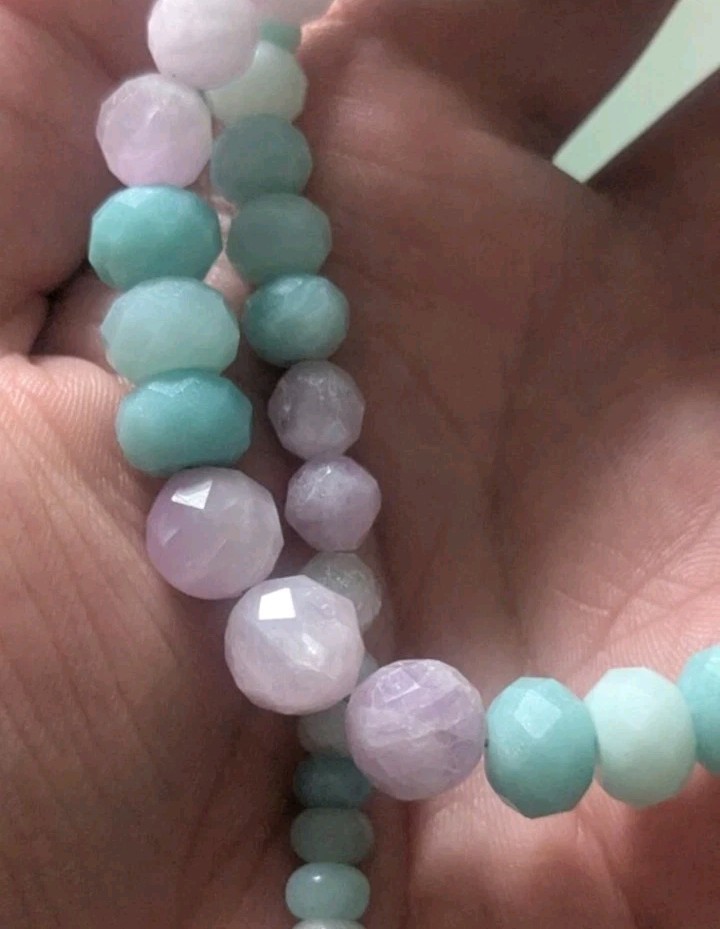 Jay King Pink Kunzite and Blue Amazonite Beaded Gemstone Necklace Women’s Summer