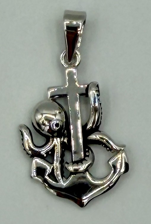 925 Sterling Silver Nautical Beach Theme Animal Pendants Charms Anchor Crab Wave