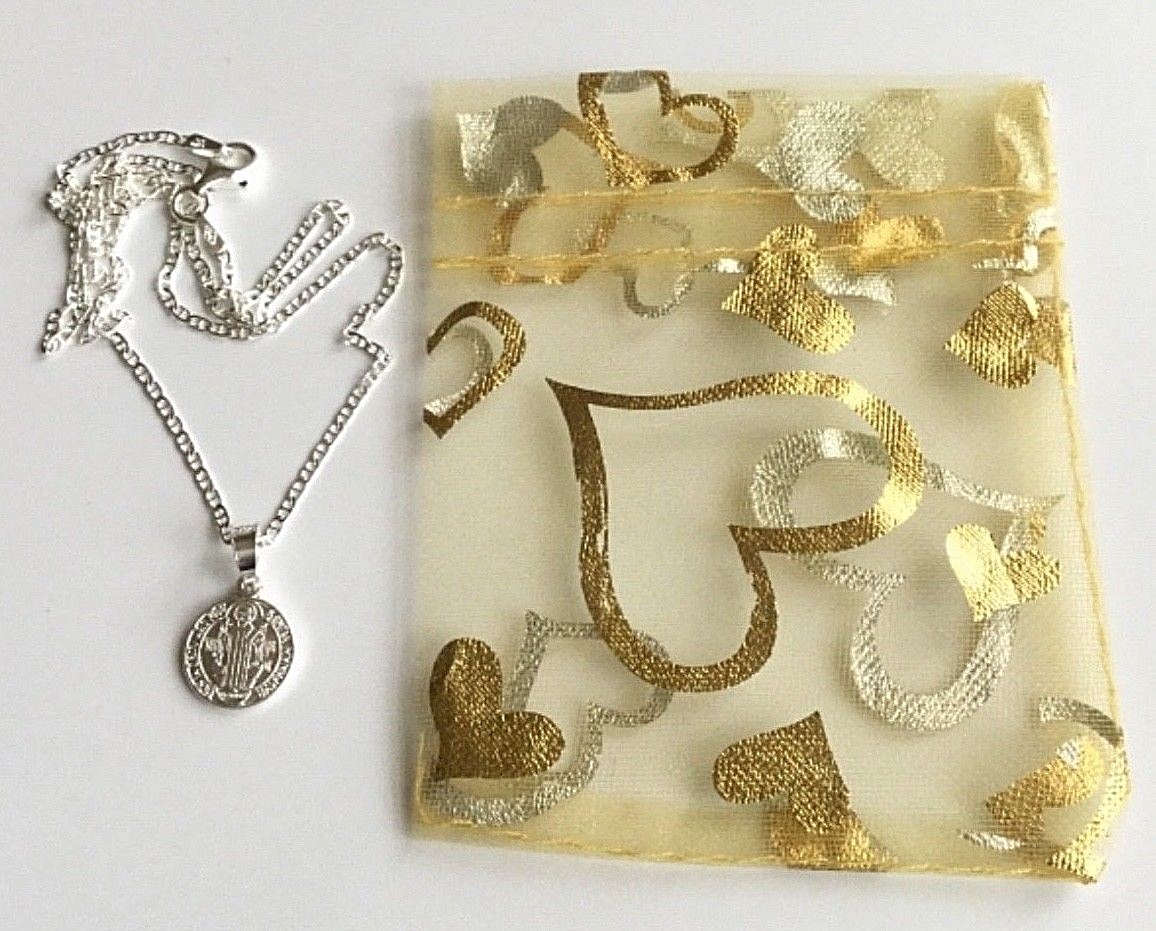 925 SILVER SAINT BENEDICT NECKLACE 18″/CADENA DE SAN BENITO EN PLATA 18″-11mm #2