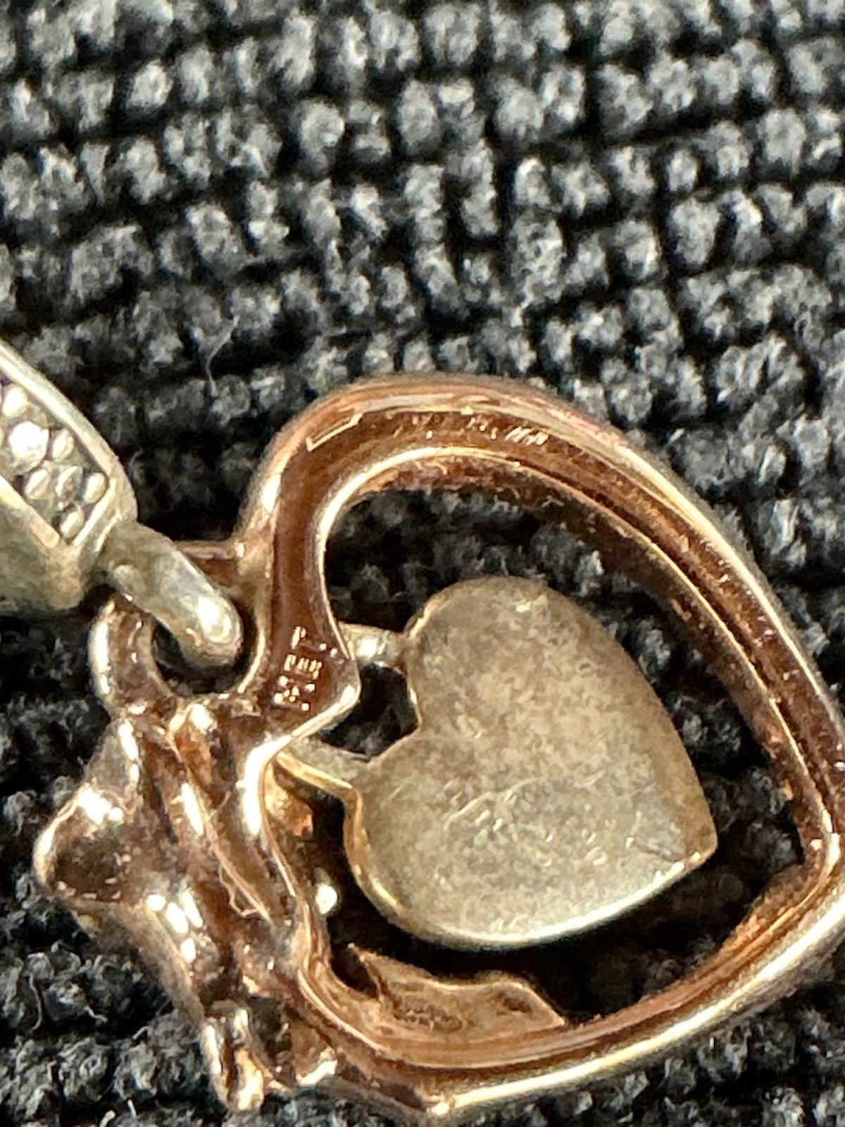 PANDORA 925 Sterling Silver Rose Heart Dangle Charm