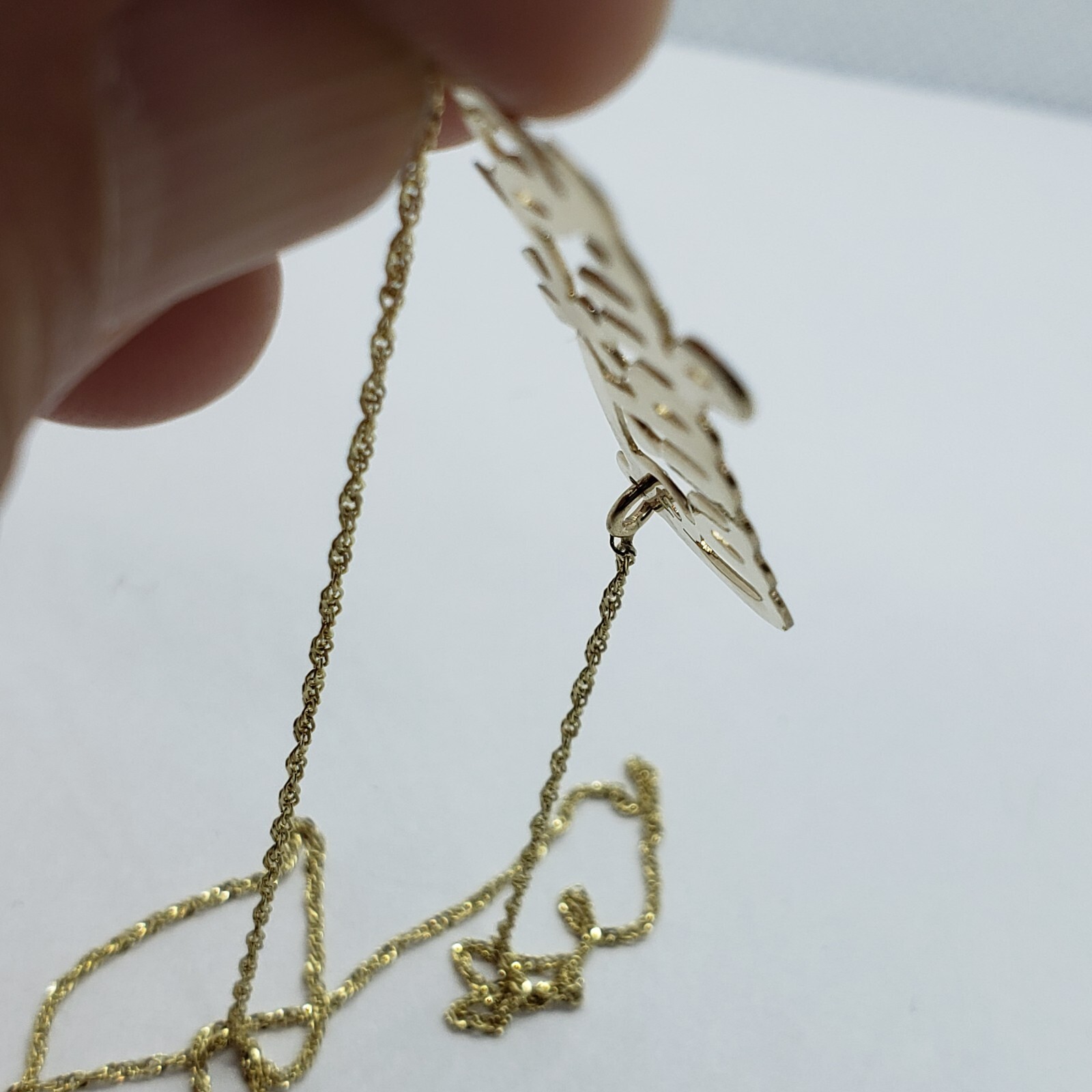 10K Yellow Gold Personalized Handmade Name Pendant with/out Singapore Chain
