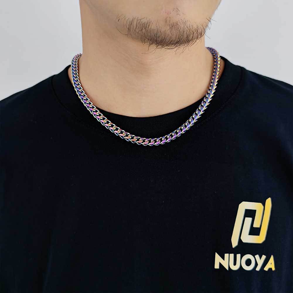 6mm 316L Stainless Steel Cuban Link Chain Hip Hop Men Bracelet Daily Jewelry