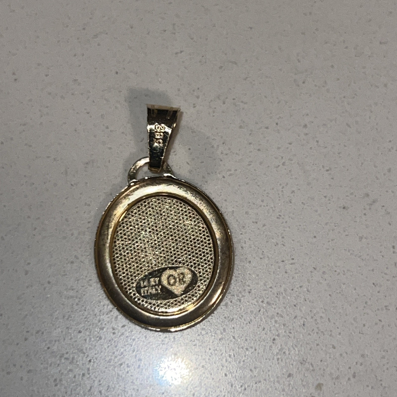 Vintage 14k Gold Cherub Pendant Angel