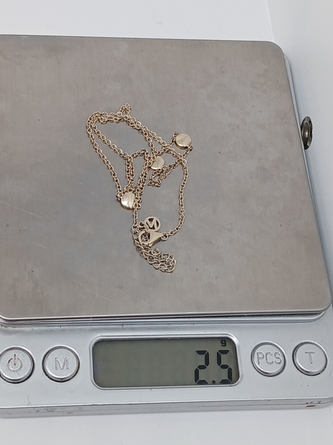 Sterling silver Gold wash 925 necklace 14 inches simple minimalist jewelry
